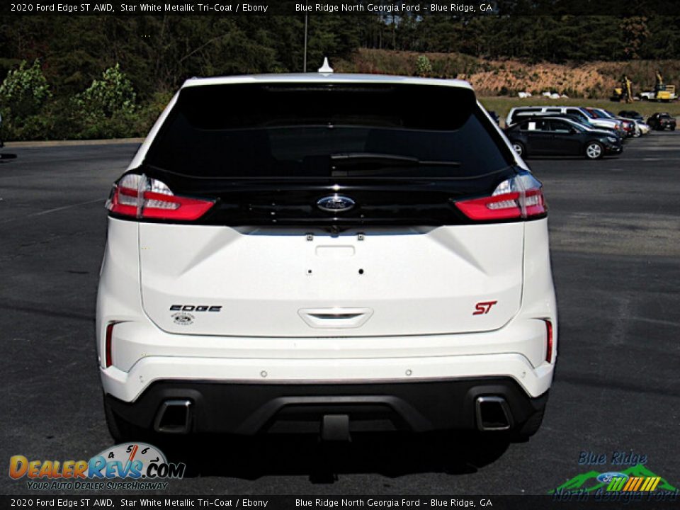 2020 Ford Edge ST AWD Star White Metallic Tri-Coat / Ebony Photo #4