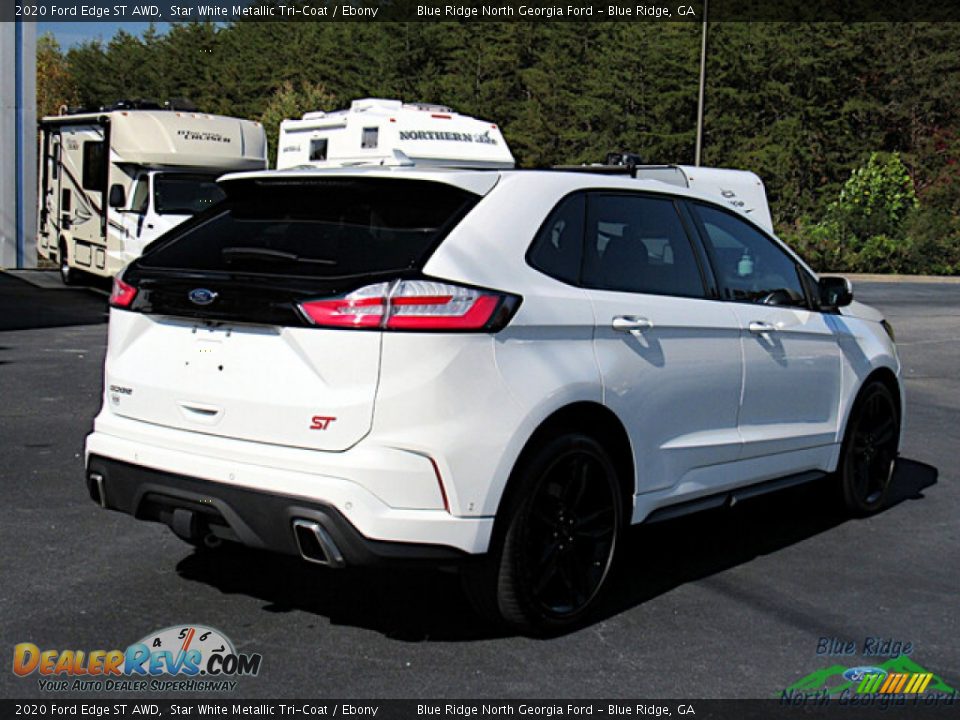 2020 Ford Edge ST AWD Star White Metallic Tri-Coat / Ebony Photo #5