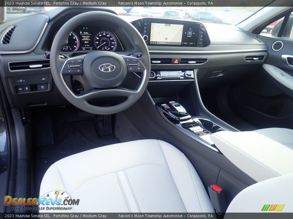 Medium Gray Interior - 2023 Hyundai Sonata SEL Photo #12