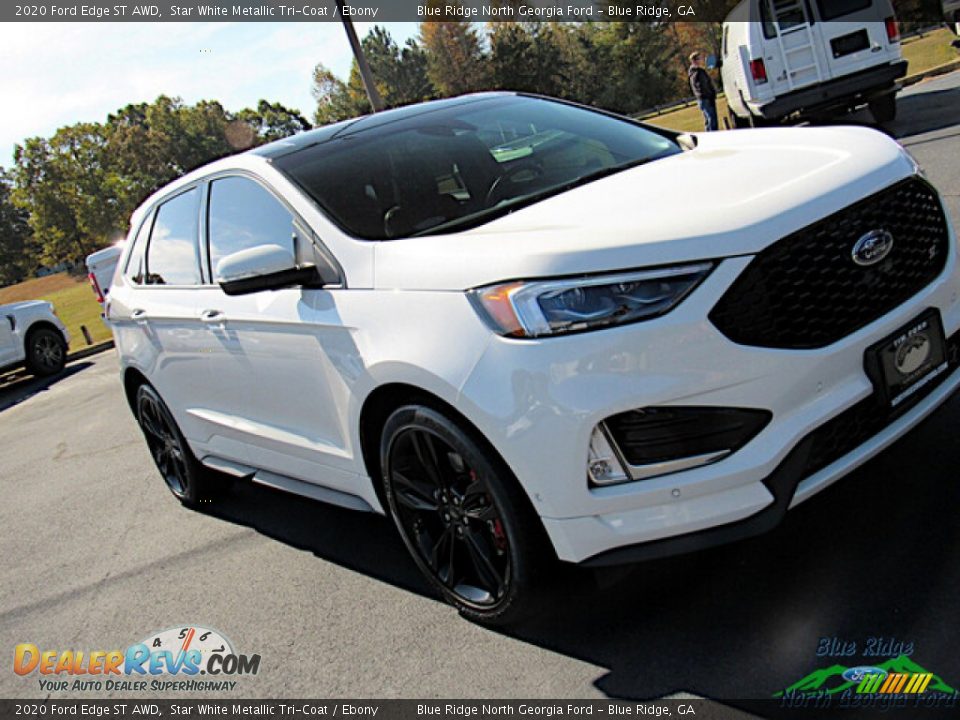 2020 Ford Edge ST AWD Star White Metallic Tri-Coat / Ebony Photo #29