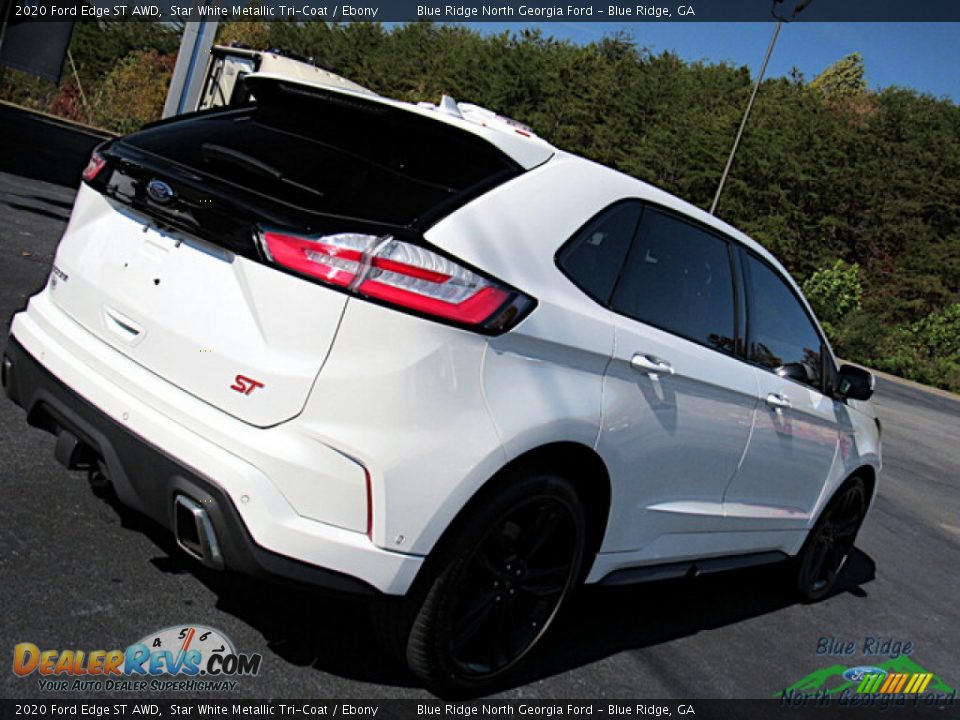 2020 Ford Edge ST AWD Star White Metallic Tri-Coat / Ebony Photo #30