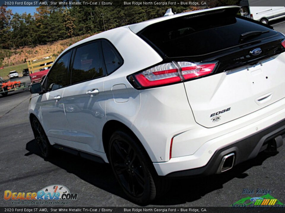 2020 Ford Edge ST AWD Star White Metallic Tri-Coat / Ebony Photo #31
