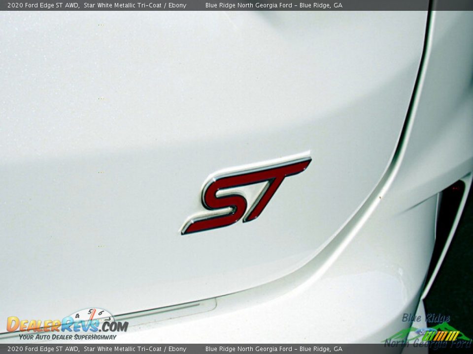 2020 Ford Edge ST AWD Star White Metallic Tri-Coat / Ebony Photo #33