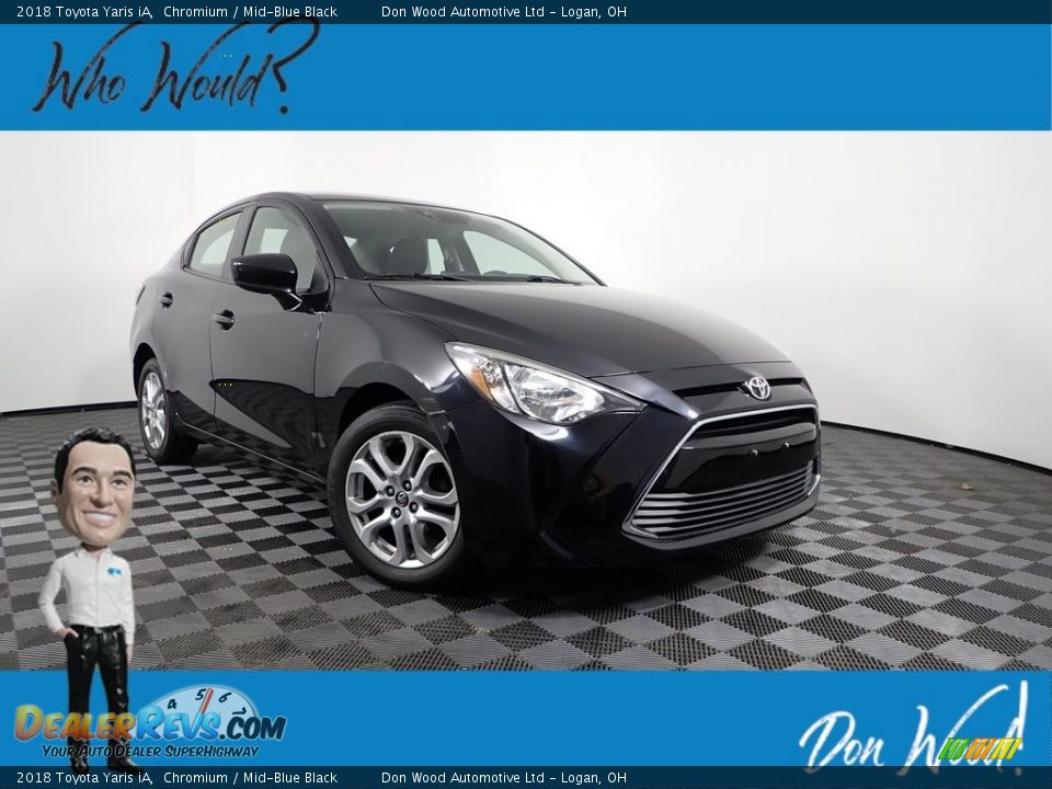 2018 Toyota Yaris iA Chromium / Mid-Blue Black Photo #1
