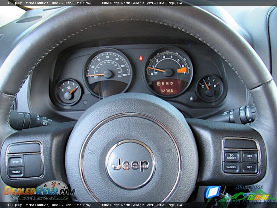 2017 Jeep Patriot Latitude Black / Dark Slate Gray Photo #17