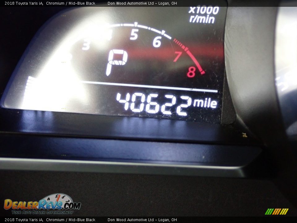 2018 Toyota Yaris iA Chromium / Mid-Blue Black Photo #27