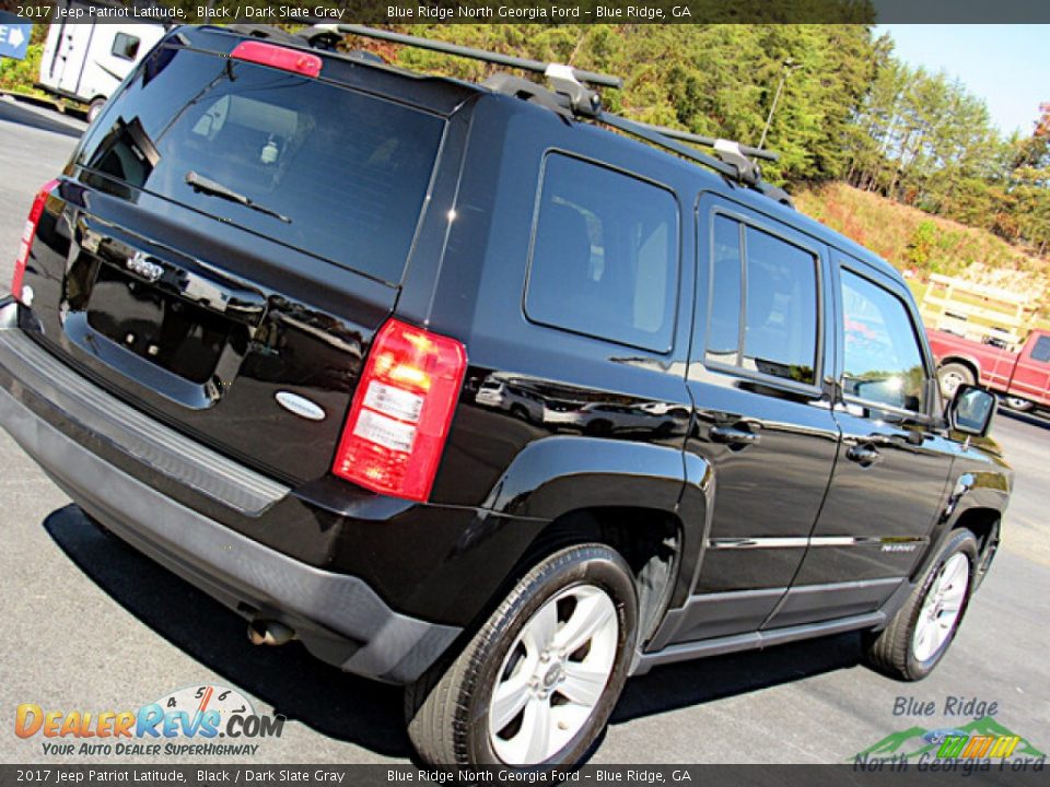 2017 Jeep Patriot Latitude Black / Dark Slate Gray Photo #25