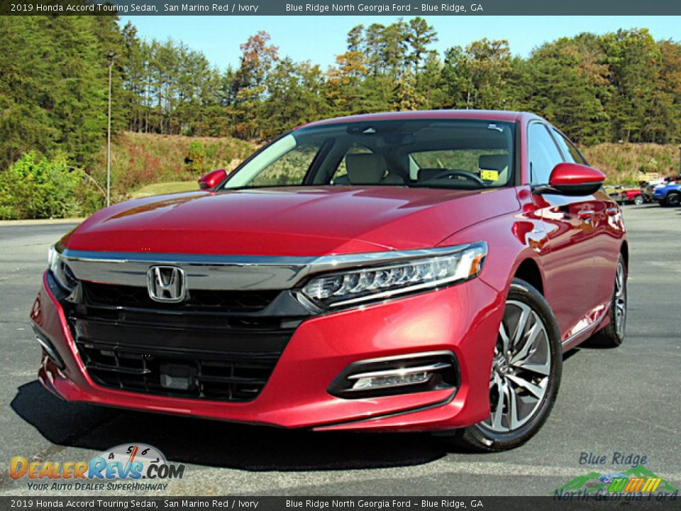 2019 Honda Accord Touring Sedan San Marino Red / Ivory Photo #1