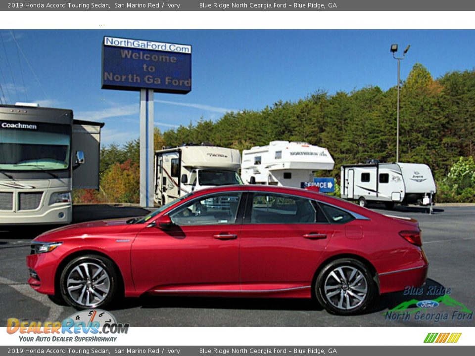 2019 Honda Accord Touring Sedan San Marino Red / Ivory Photo #2