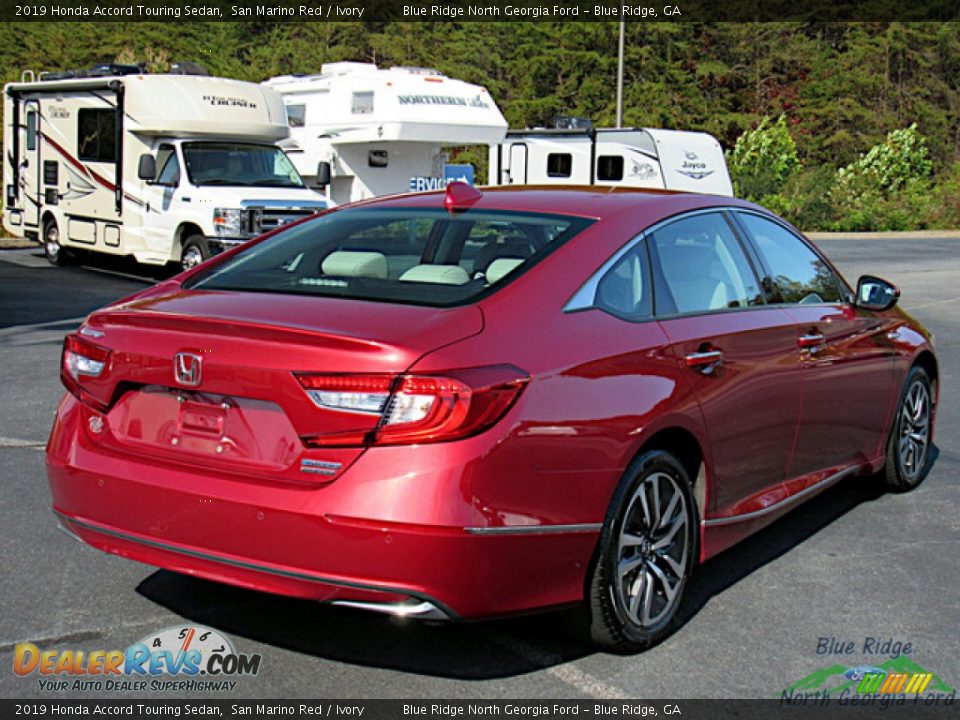 2019 Honda Accord Touring Sedan San Marino Red / Ivory Photo #5