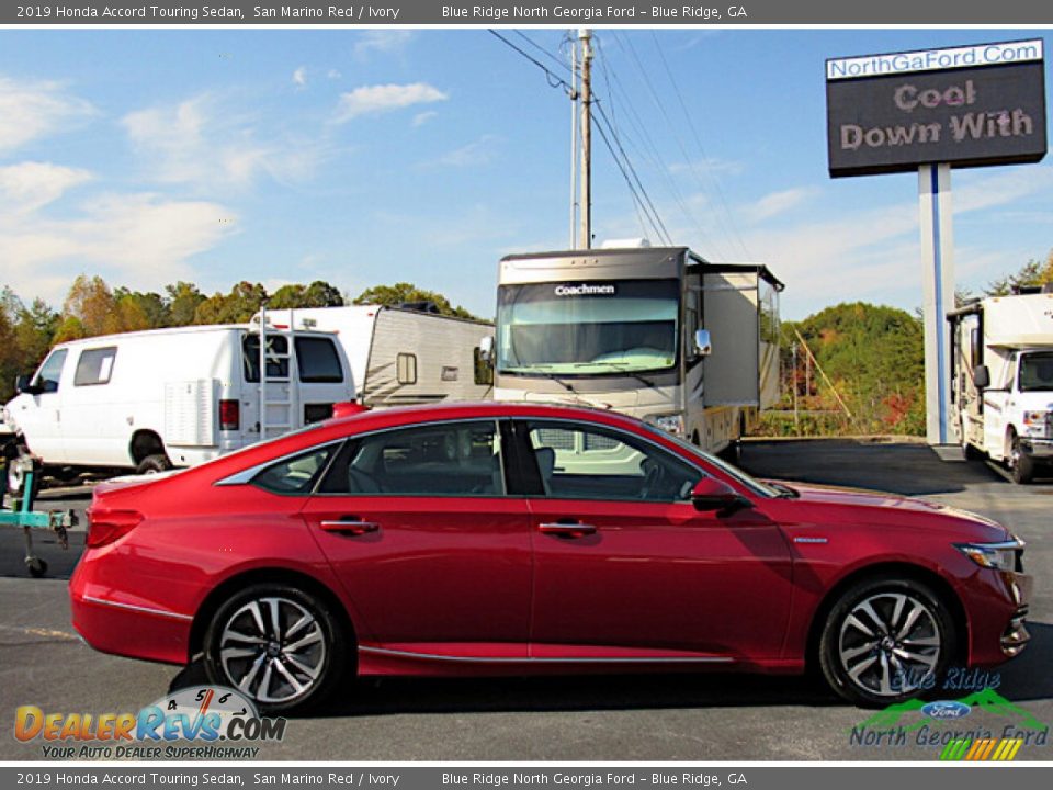 2019 Honda Accord Touring Sedan San Marino Red / Ivory Photo #6