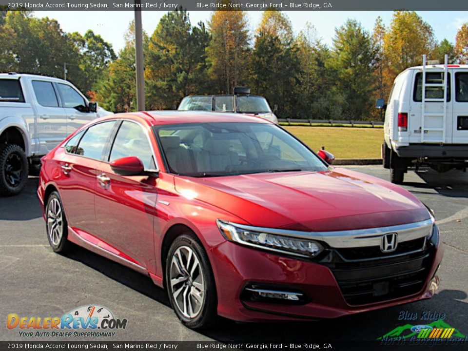 2019 Honda Accord Touring Sedan San Marino Red / Ivory Photo #7