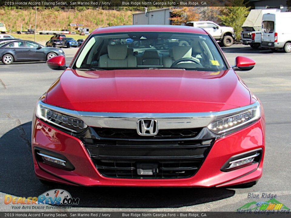 2019 Honda Accord Touring Sedan San Marino Red / Ivory Photo #8