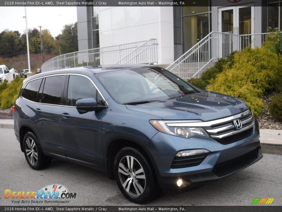 Front 3/4 View of 2018 Honda Pilot EX-L AWD Photo #1