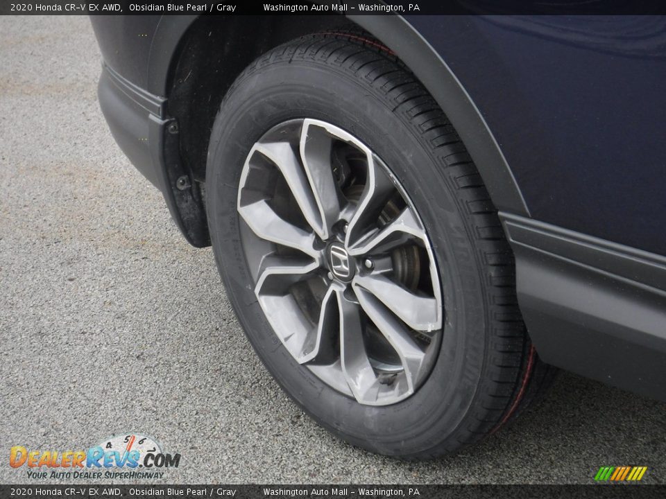 2020 Honda CR-V EX AWD Obsidian Blue Pearl / Gray Photo #3