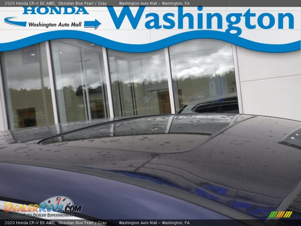 2020 Honda CR-V EX AWD Obsidian Blue Pearl / Gray Photo #4