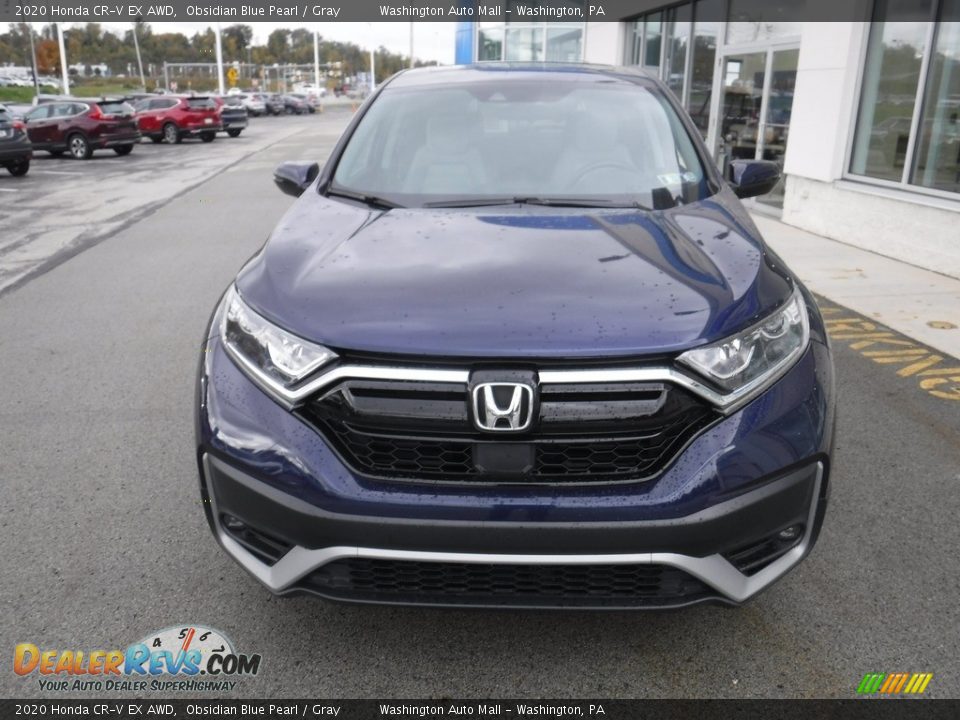 2020 Honda CR-V EX AWD Obsidian Blue Pearl / Gray Photo #5