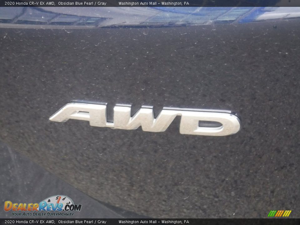2020 Honda CR-V EX AWD Obsidian Blue Pearl / Gray Photo #11