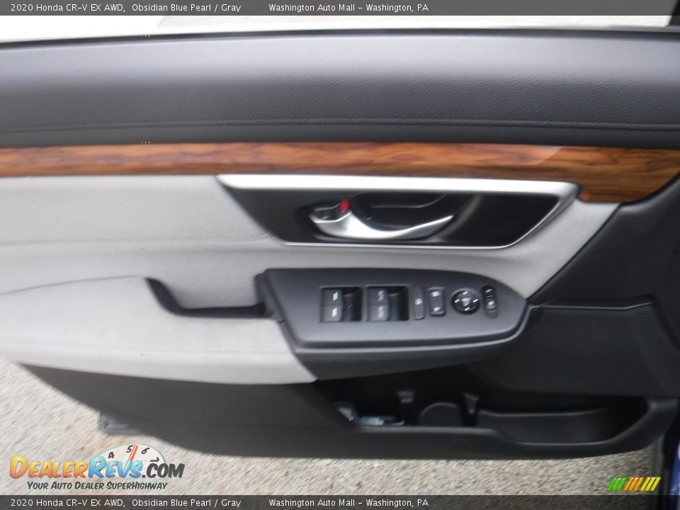 2020 Honda CR-V EX AWD Obsidian Blue Pearl / Gray Photo #13