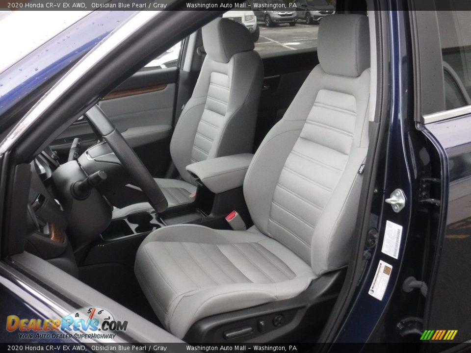 2020 Honda CR-V EX AWD Obsidian Blue Pearl / Gray Photo #15