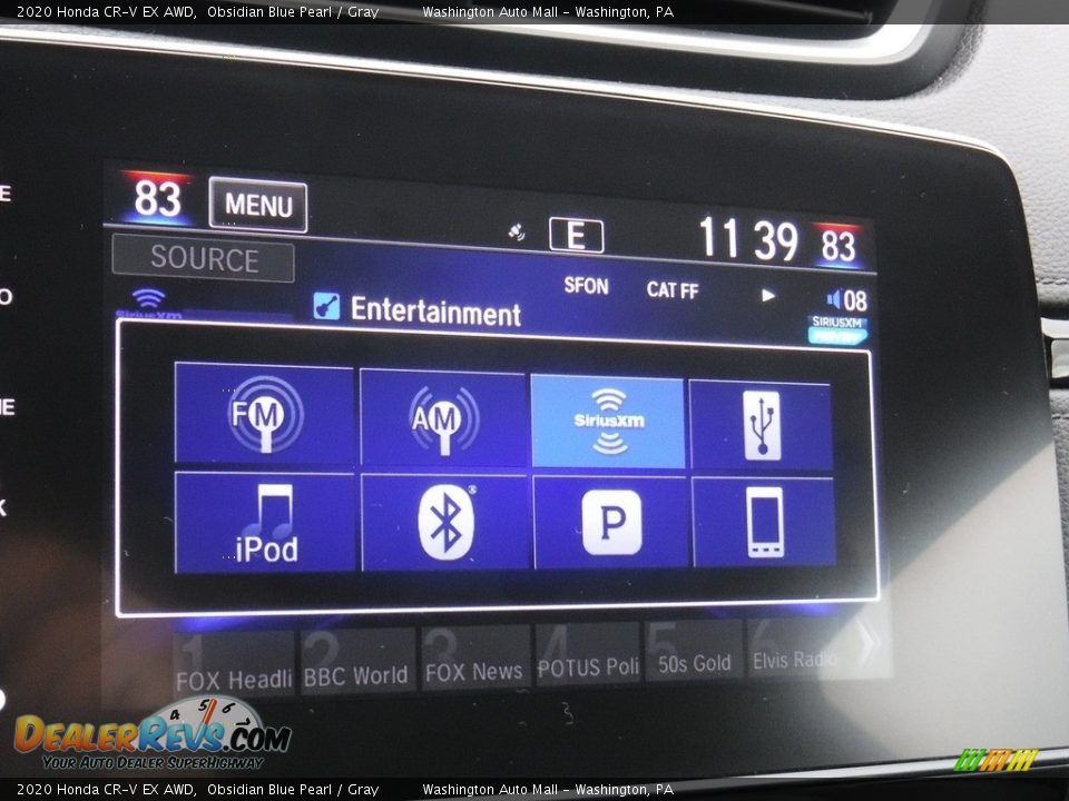 2020 Honda CR-V EX AWD Obsidian Blue Pearl / Gray Photo #21