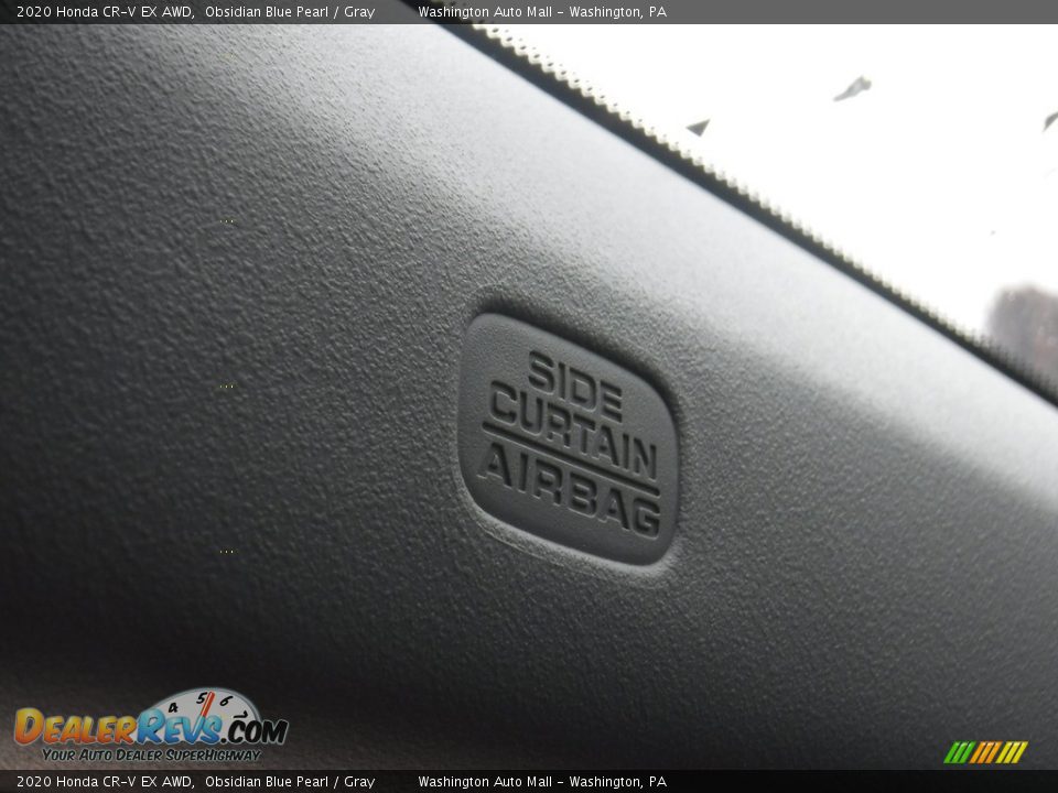 2020 Honda CR-V EX AWD Obsidian Blue Pearl / Gray Photo #24