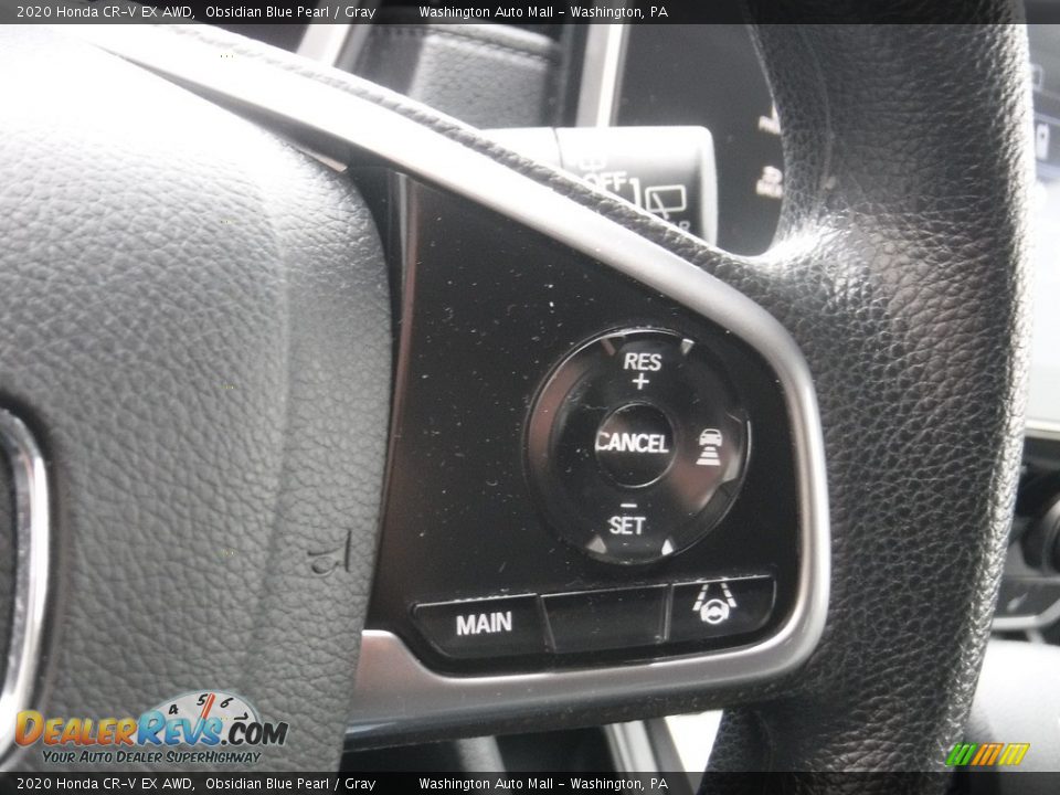 2020 Honda CR-V EX AWD Obsidian Blue Pearl / Gray Photo #26