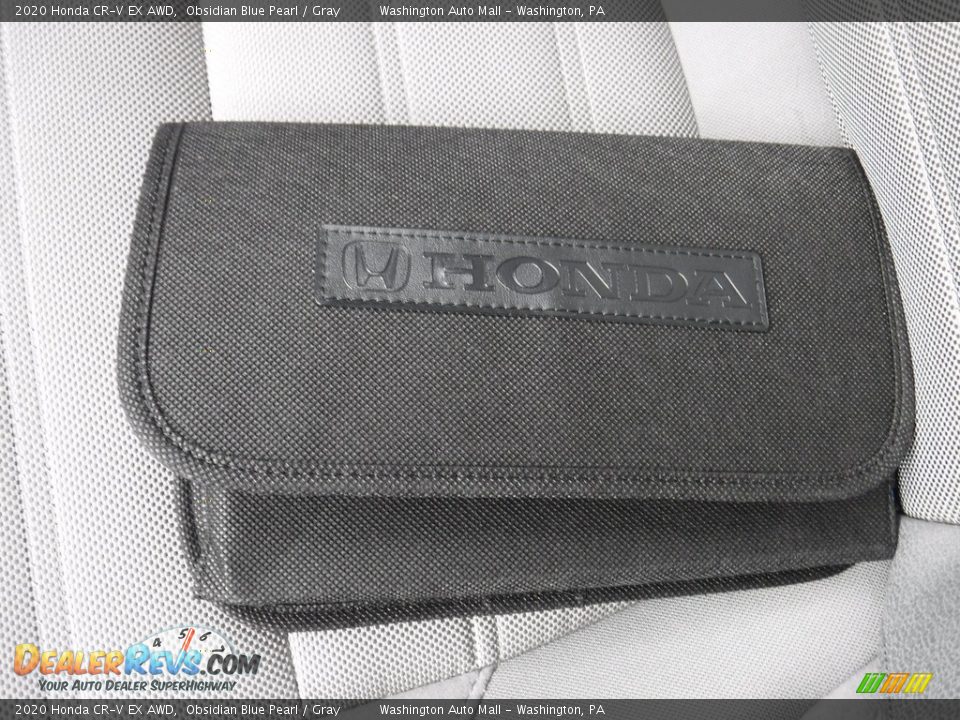 2020 Honda CR-V EX AWD Obsidian Blue Pearl / Gray Photo #29