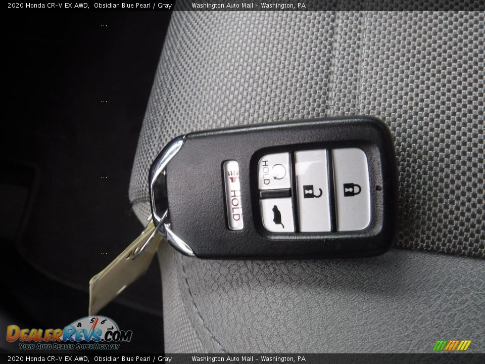 2020 Honda CR-V EX AWD Obsidian Blue Pearl / Gray Photo #30