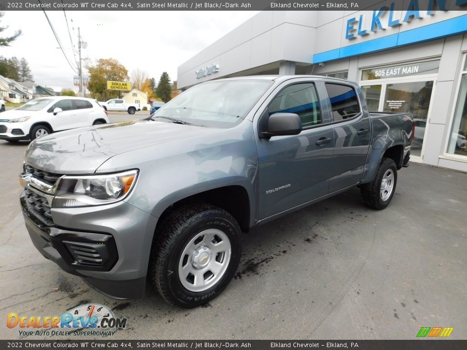 2022 Chevrolet Colorado WT Crew Cab 4x4 Satin Steel Metallic / Jet Black/­Dark Ash Photo #1