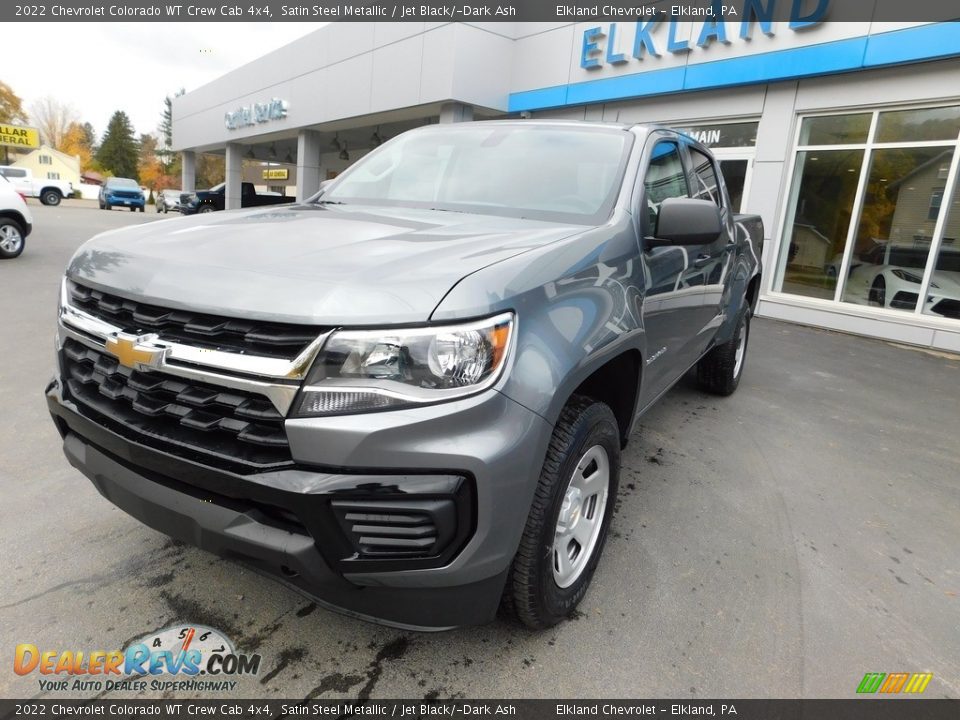 2022 Chevrolet Colorado WT Crew Cab 4x4 Satin Steel Metallic / Jet Black/­Dark Ash Photo #2