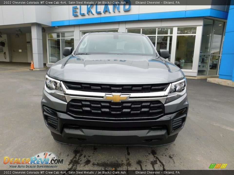 2022 Chevrolet Colorado WT Crew Cab 4x4 Satin Steel Metallic / Jet Black/­Dark Ash Photo #3