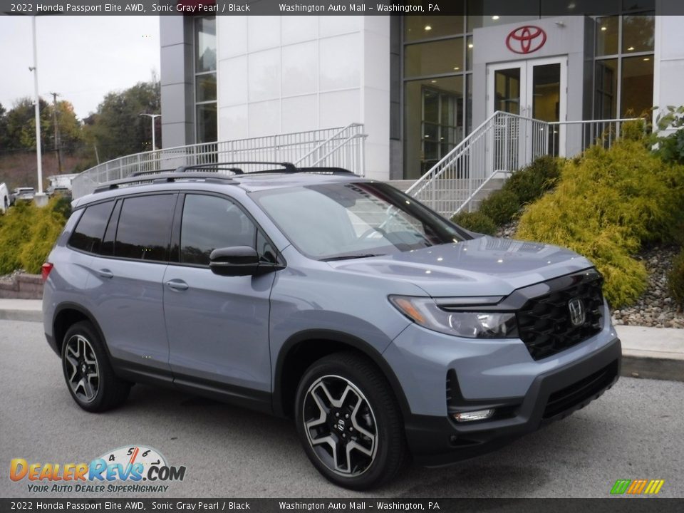 2022 Honda Passport Elite AWD Sonic Gray Pearl / Black Photo #1