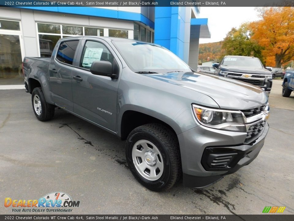 2022 Chevrolet Colorado WT Crew Cab 4x4 Satin Steel Metallic / Jet Black/­Dark Ash Photo #4