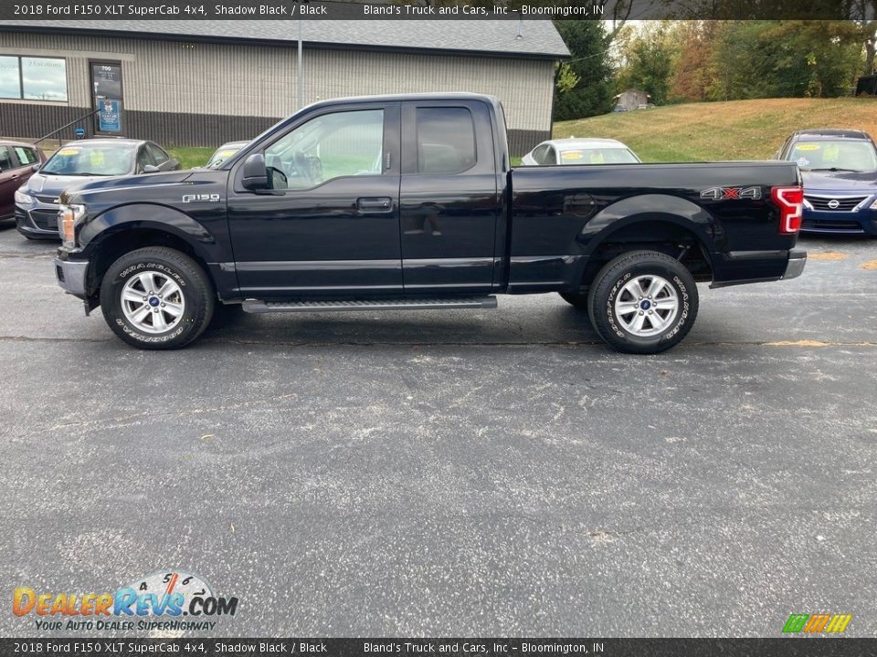 2018 Ford F150 XLT SuperCab 4x4 Shadow Black / Black Photo #1