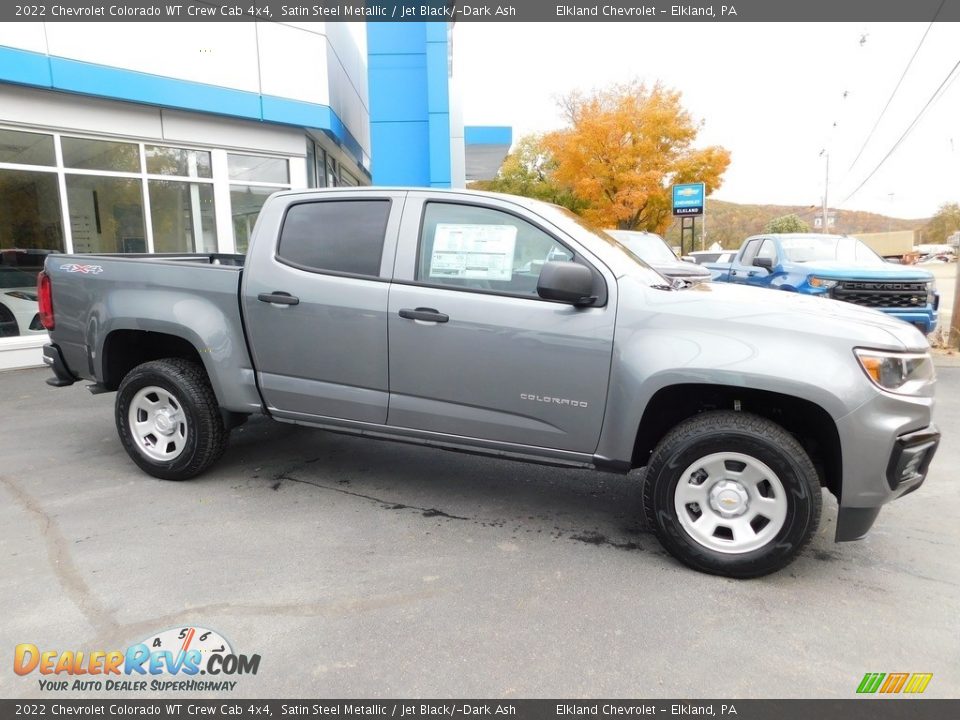 2022 Chevrolet Colorado WT Crew Cab 4x4 Satin Steel Metallic / Jet Black/­Dark Ash Photo #5