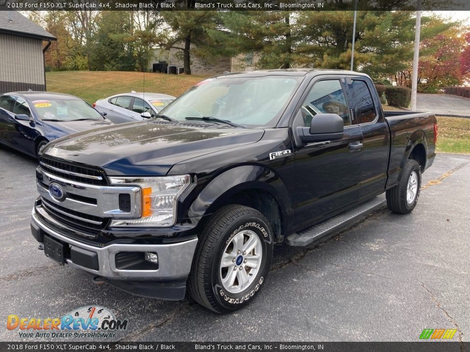 2018 Ford F150 XLT SuperCab 4x4 Shadow Black / Black Photo #2