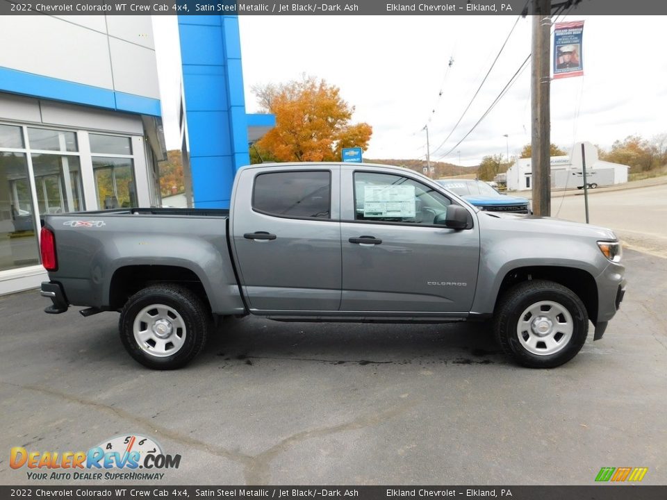 2022 Chevrolet Colorado WT Crew Cab 4x4 Satin Steel Metallic / Jet Black/­Dark Ash Photo #6