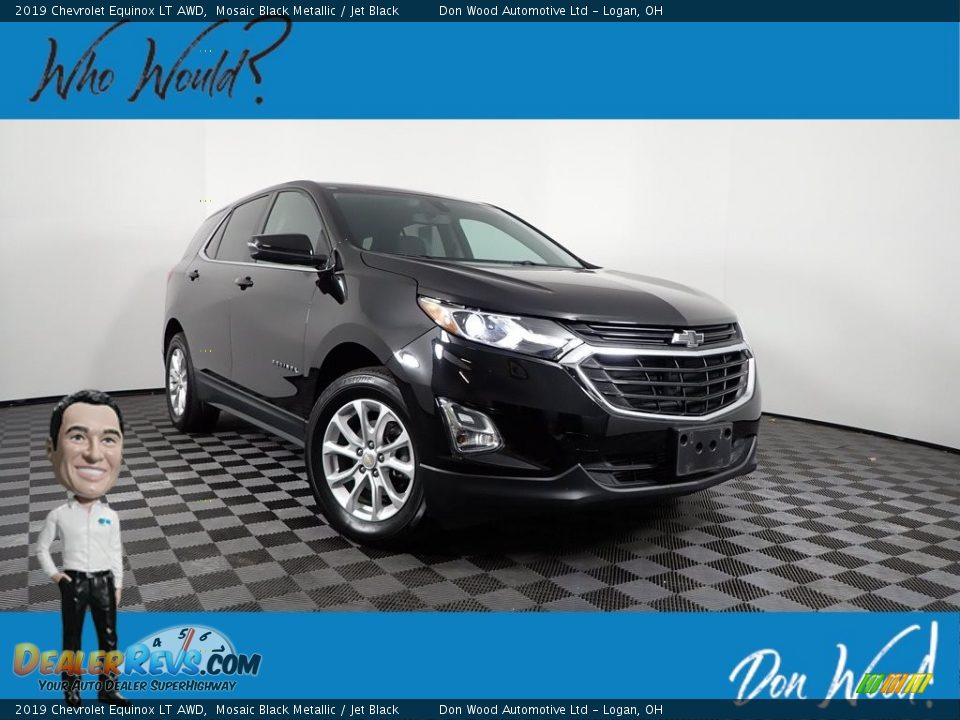 2019 Chevrolet Equinox LT AWD Mosaic Black Metallic / Jet Black Photo #1
