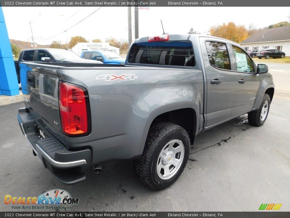 2022 Chevrolet Colorado WT Crew Cab 4x4 Satin Steel Metallic / Jet Black/­Dark Ash Photo #7