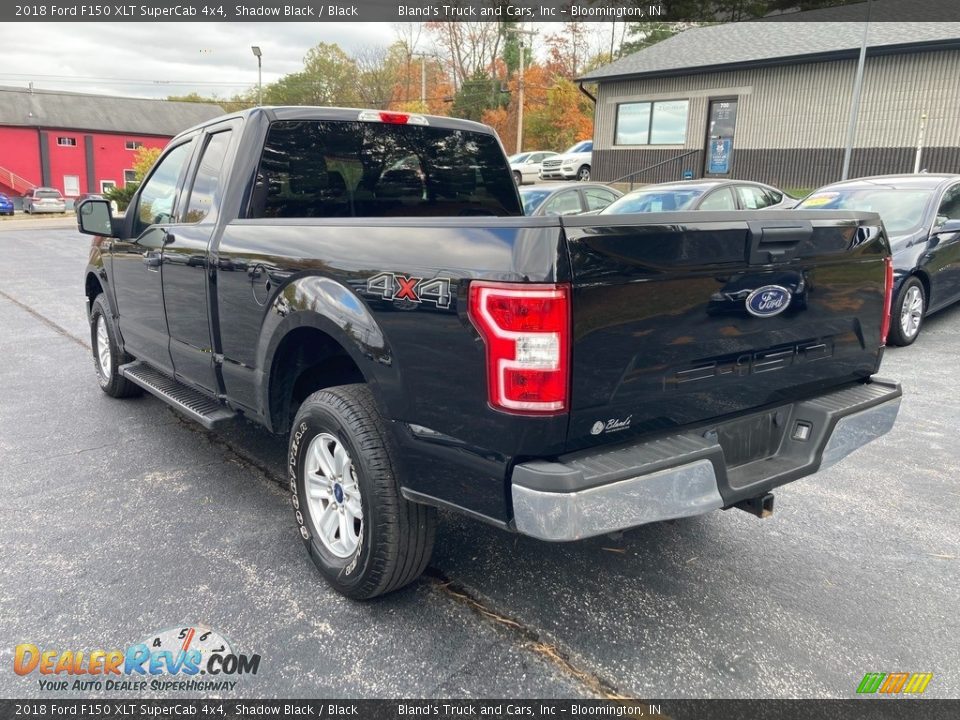 2018 Ford F150 XLT SuperCab 4x4 Shadow Black / Black Photo #3