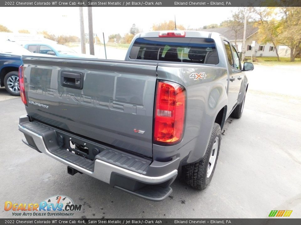 2022 Chevrolet Colorado WT Crew Cab 4x4 Satin Steel Metallic / Jet Black/­Dark Ash Photo #8