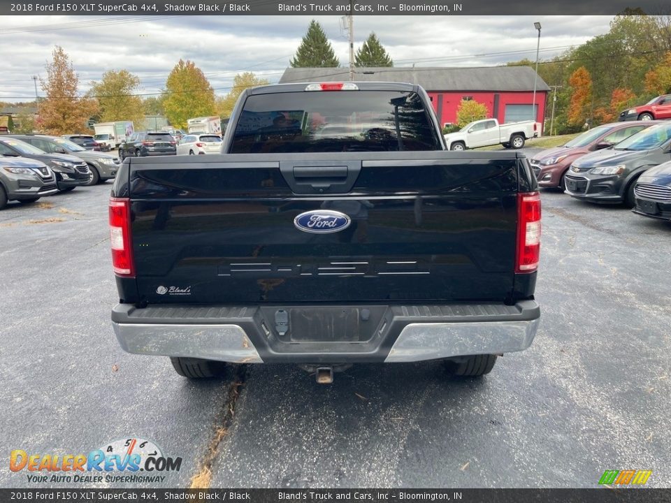 2018 Ford F150 XLT SuperCab 4x4 Shadow Black / Black Photo #4