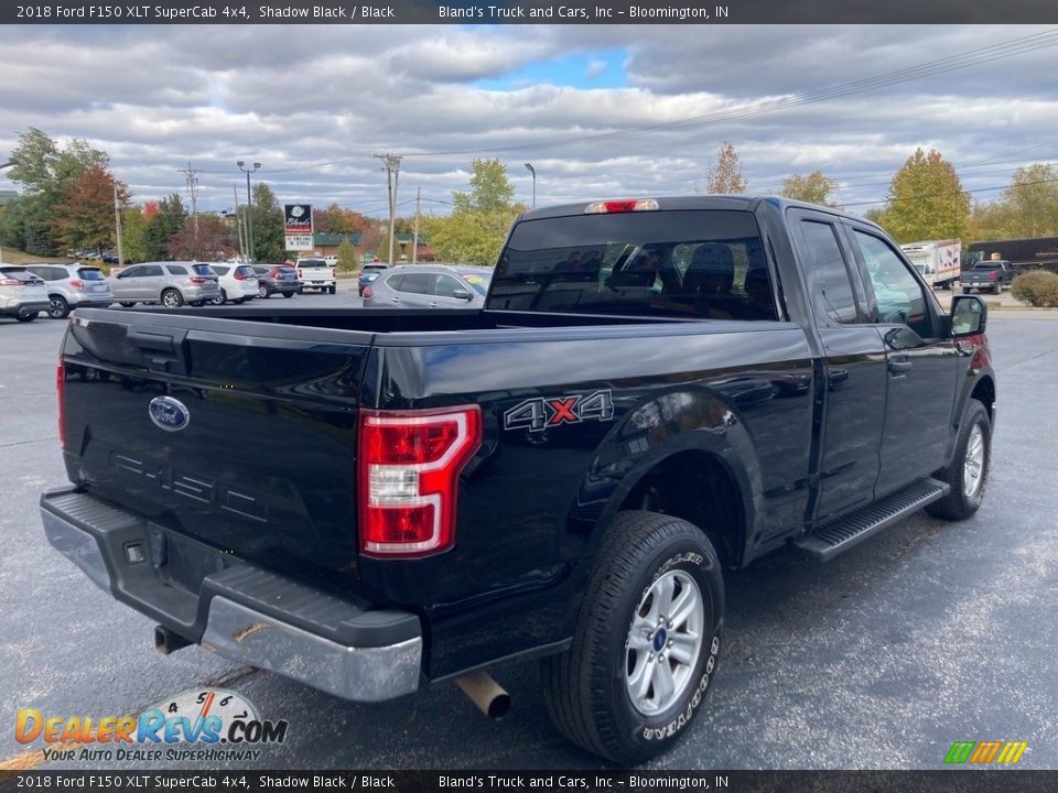 2018 Ford F150 XLT SuperCab 4x4 Shadow Black / Black Photo #6