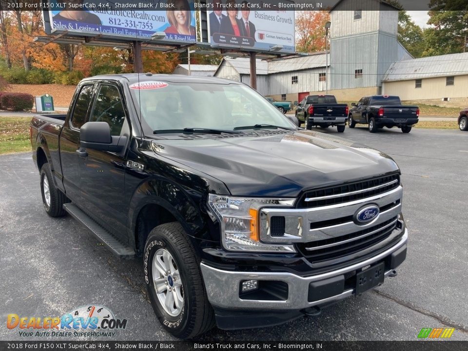 2018 Ford F150 XLT SuperCab 4x4 Shadow Black / Black Photo #7