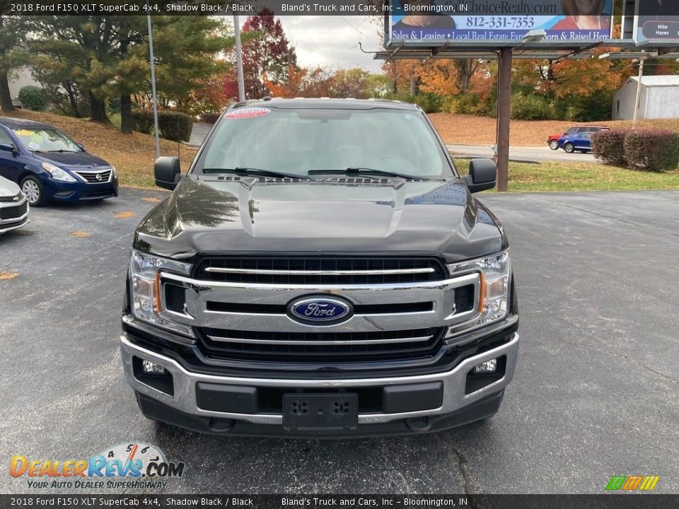 2018 Ford F150 XLT SuperCab 4x4 Shadow Black / Black Photo #8