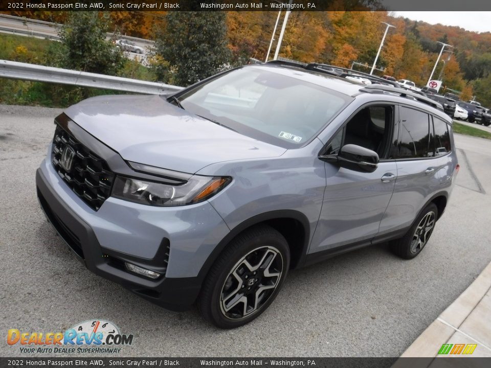 2022 Honda Passport Elite AWD Sonic Gray Pearl / Black Photo #14