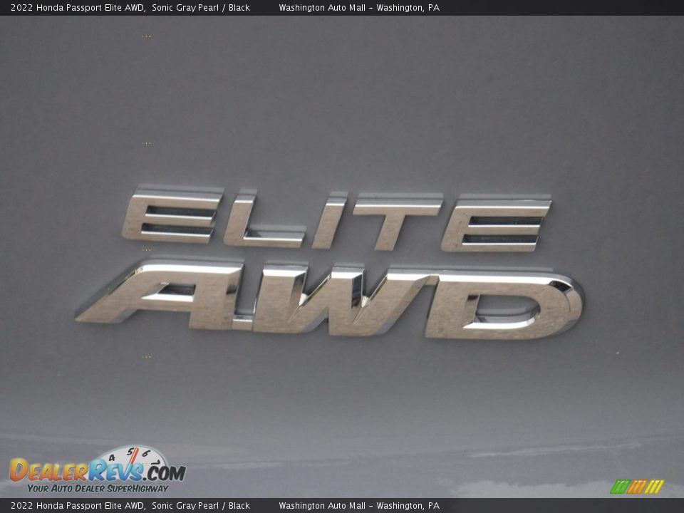 2022 Honda Passport Elite AWD Sonic Gray Pearl / Black Photo #19