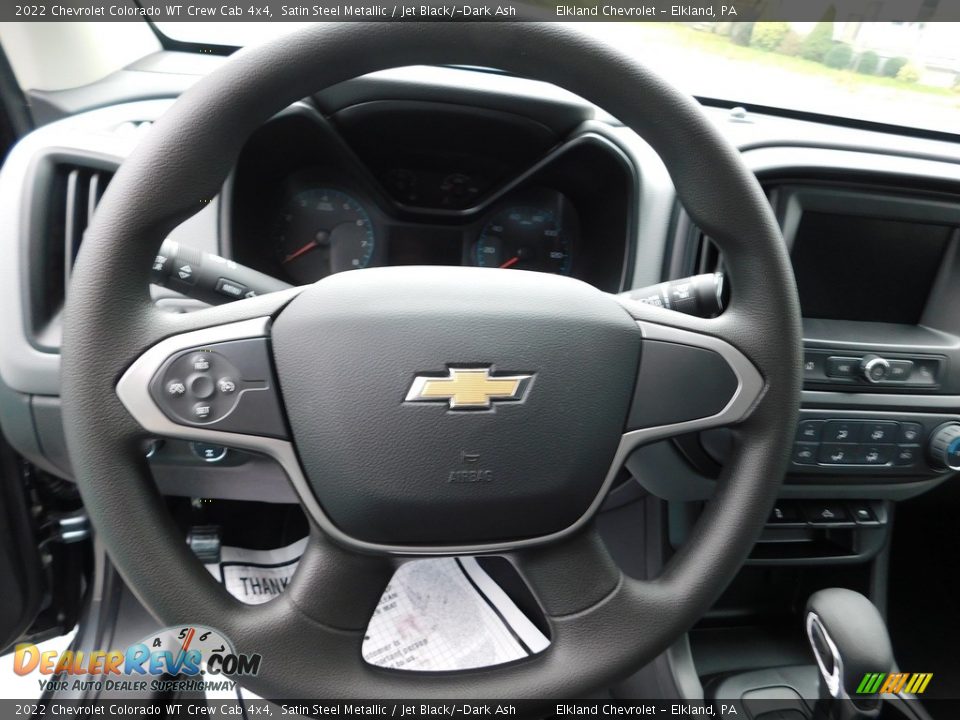 2022 Chevrolet Colorado WT Crew Cab 4x4 Satin Steel Metallic / Jet Black/­Dark Ash Photo #24