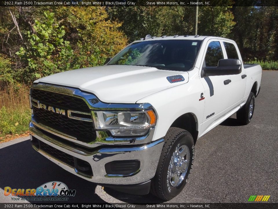 2022 Ram 2500 Tradesman Crew Cab 4x4 Bright White / Black/Diesel Gray Photo #2